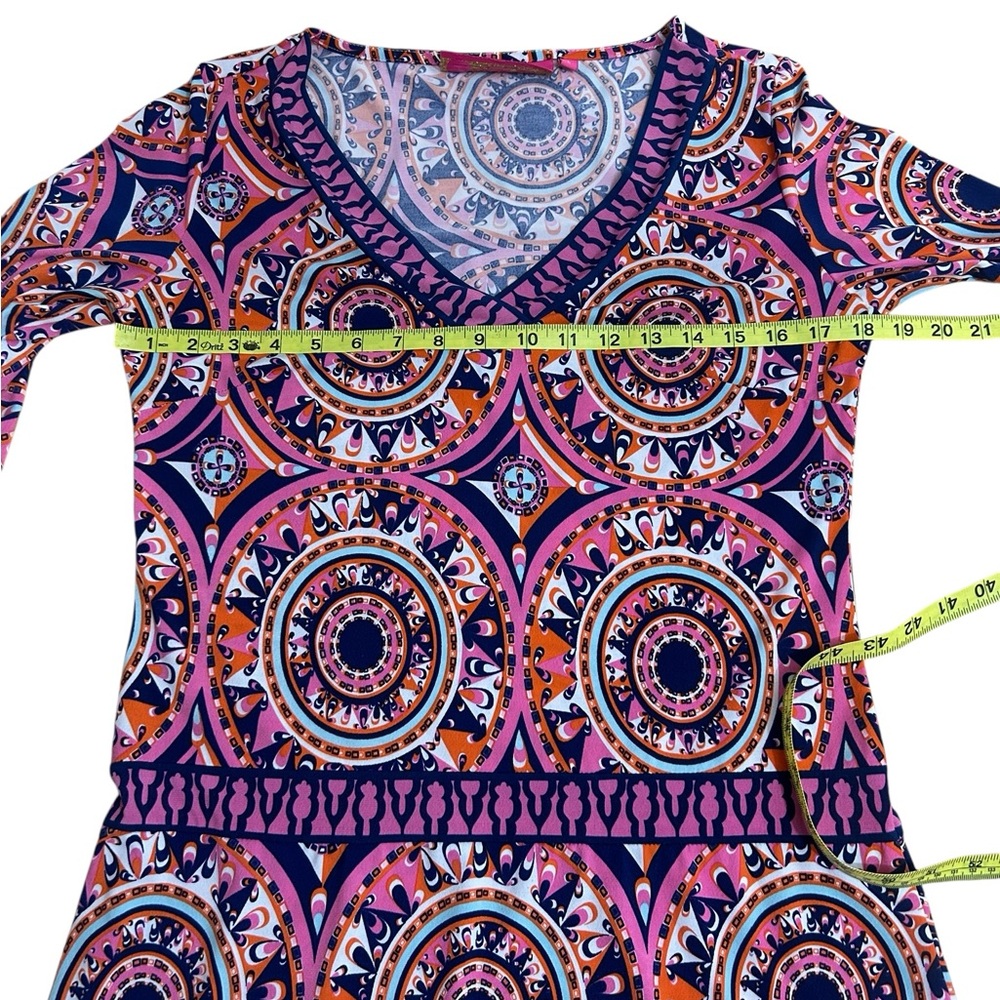 Macbeth Collection by Margaret Josephs Colorful Dress size Small - Picture 7 of 9